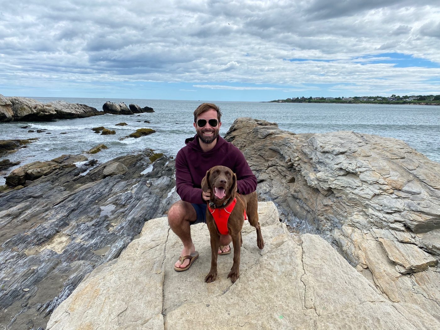 Founder Paul McCarthy on the Rhode Island coast